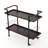 Industrial Kitchen Cart With Rolling Casters For Kitchen