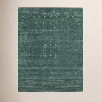 Simi Hand Knotted Cotton/Wool Southwestern Area Rug