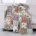 Rose / blanc / patchwork mauve