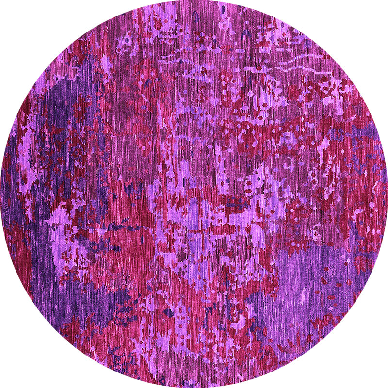 Damask Indoor Rug, Round 8'