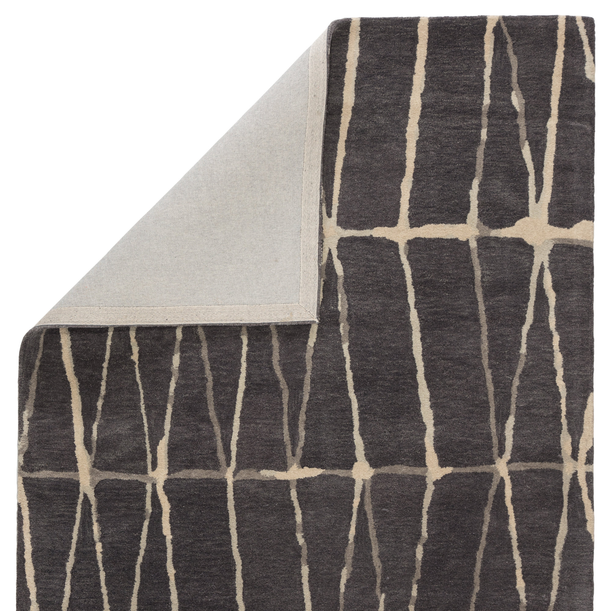 Jaipur Living Town Handmade Geometric Gray/ Cream Area Rug, Rectangle 8' x 11'