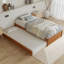 Lit plateforme en bois massif avec lit gigogne assorti Lamariah-457229961-457229963