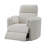 Sagen Beige Boucle Glider Recliner With Swivel-1850333274