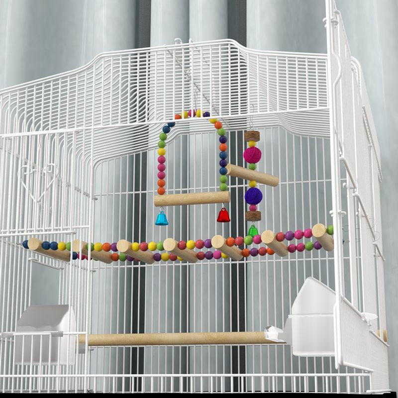 Cage à oiseaux 36 po Tucker Murphy Pet ™, Blanc