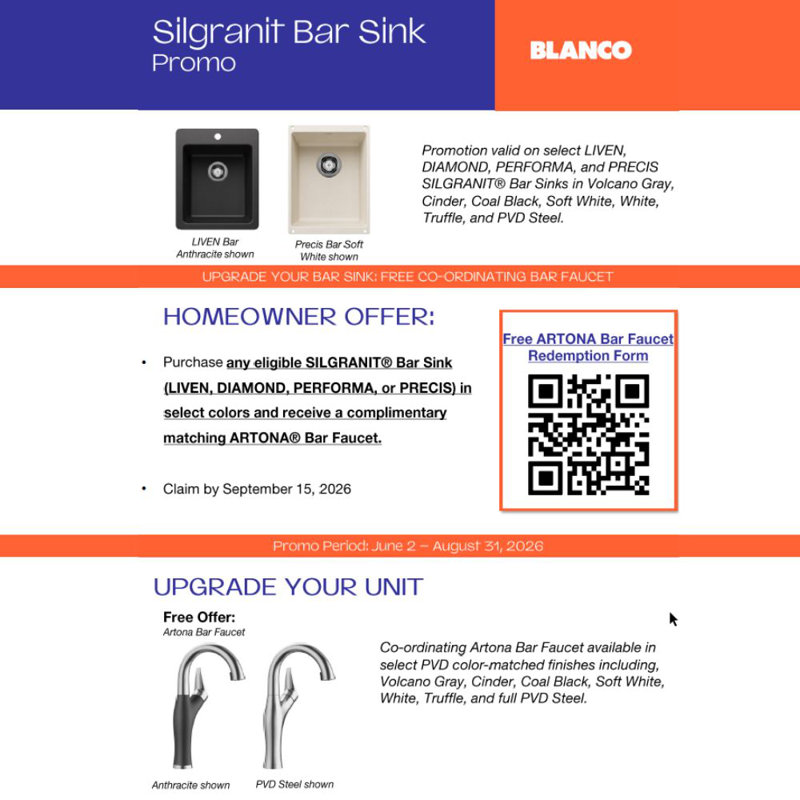 Diamond Silgranit 15" Dual Mount Bar Sink - Coal Black, Coal Black