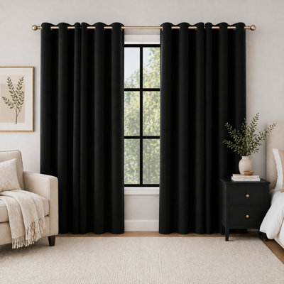 Sheridan Magnetic Closure 100% Blackout Grommet Curtain Panel