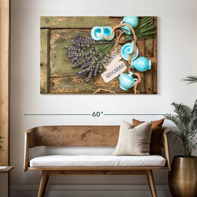 Harnek Rustic Lavender, 32" H x 48" W