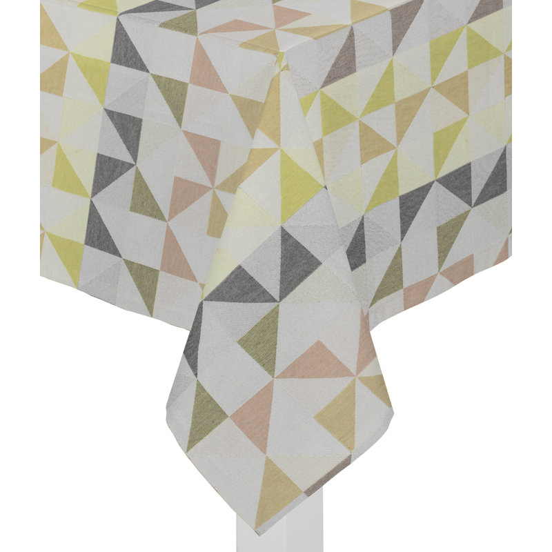 Gareth Tablecloth, Green/Brown/Grey, 130cm W x 190cm L