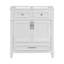 Ensemble de meuble-lavabo 30 po Memphis, armoire en bois massif et panneau de fibres à densité moyenne avec lavabo en céramique, portes à fermeture en douceur, un tiroir-904950863-904950848