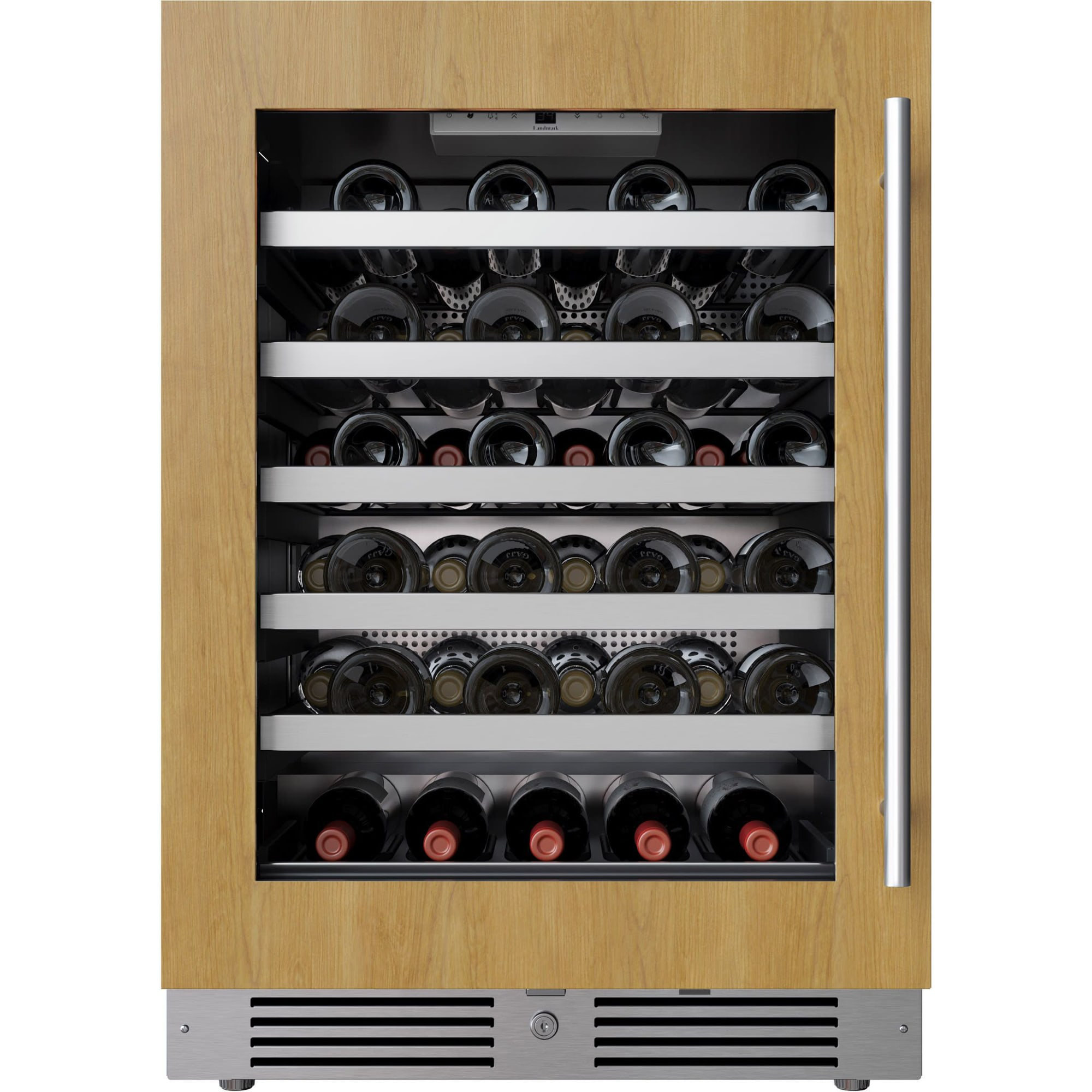 Landmark 24 Inch Wide 45 Bottle Capacity Single Zone Wine Cooler with ...