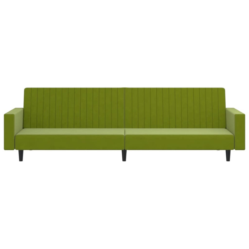 2 Seater Velvet Sleeper, Light green Velvet