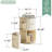 Rotating Bookshelf Tower, Solid Wood Rotating Bookshelf, 2 Tier Spinning Bookshelf With 2 Drawers, 360 Display Revolving Bookcase For Kids&adults, Round Corner Book Shelf For Bedroom, Living Room-1225186037