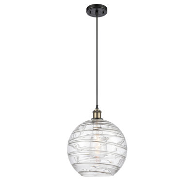 Luminaire suspendu en forme de globe à 1 lumière Mott