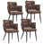 Dark Brown Faux Leather