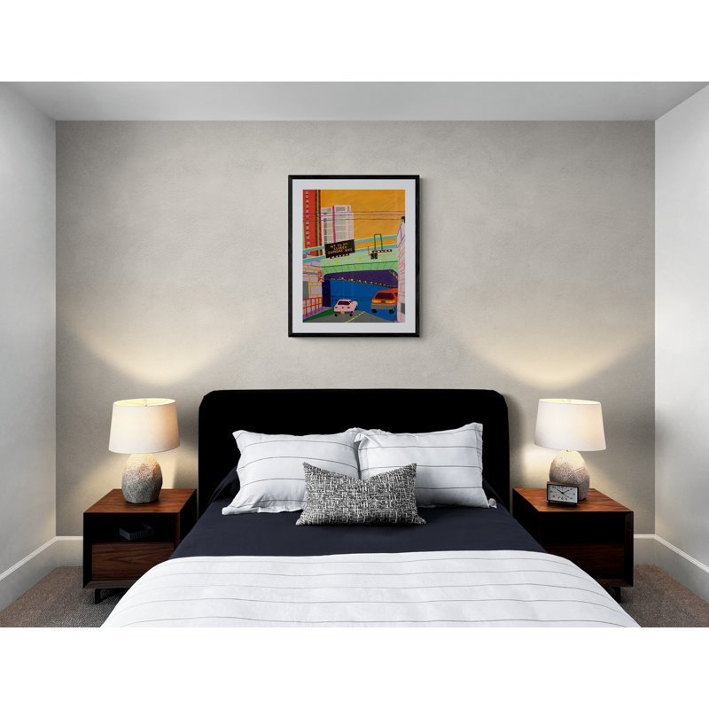 Holland Tunnel Entrance Print by Sue Graef, Black Framed Paper, 31.25" H x 25.25" W
