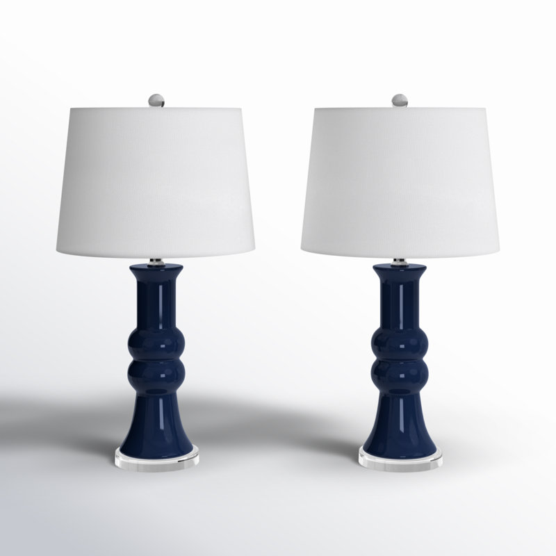 Fiskeville Ceramic Table Lamp,  Navy