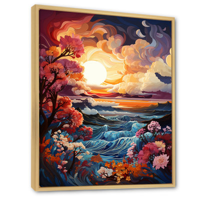«Clouds Sunset II», reproduction sur toile