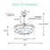 Brynnly 42" Retractable DC Motor Ceiling Fan with LED Lights, Remote 3-Colour 6-Speed