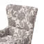 Chaise rembourrée en polyester avec 4 pieds