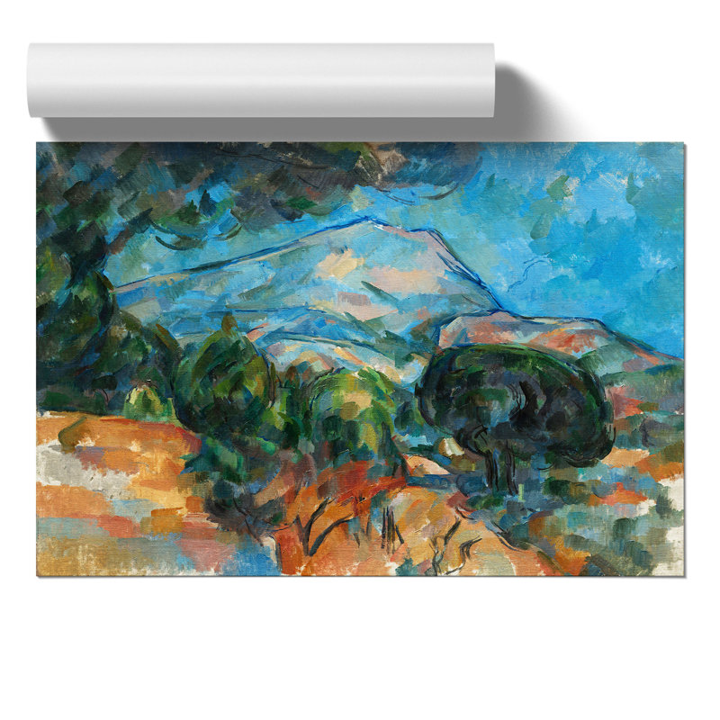 Mont Sainte Victoire by Paul Cezanne - Frameless Print, 59cm H x 84cm W x 0.1cm D