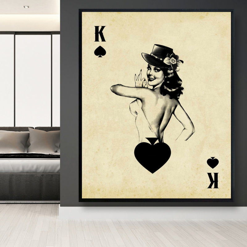 King Of Spades Print On Canvas