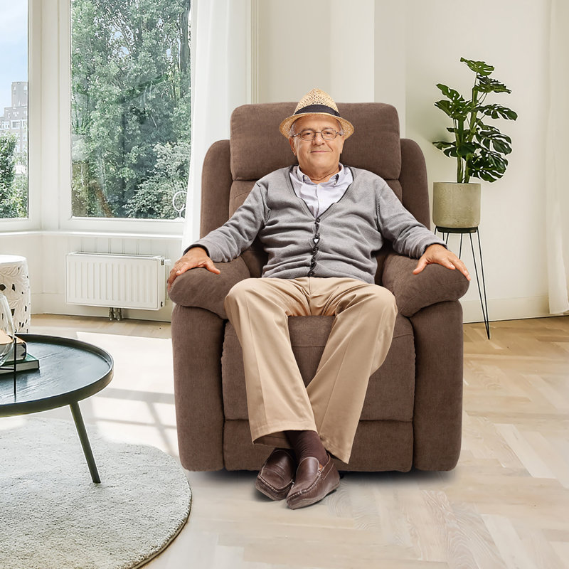 Upholstered Recliner, Brown