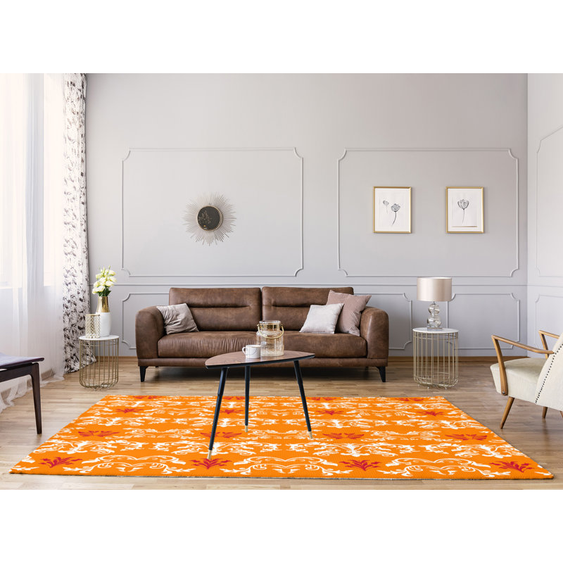 Damask Indoor Rug, Rectangle 8' x 10'