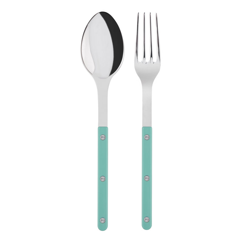 Bistrot Solid 2 - Piece Flatware Set, Pastel Green