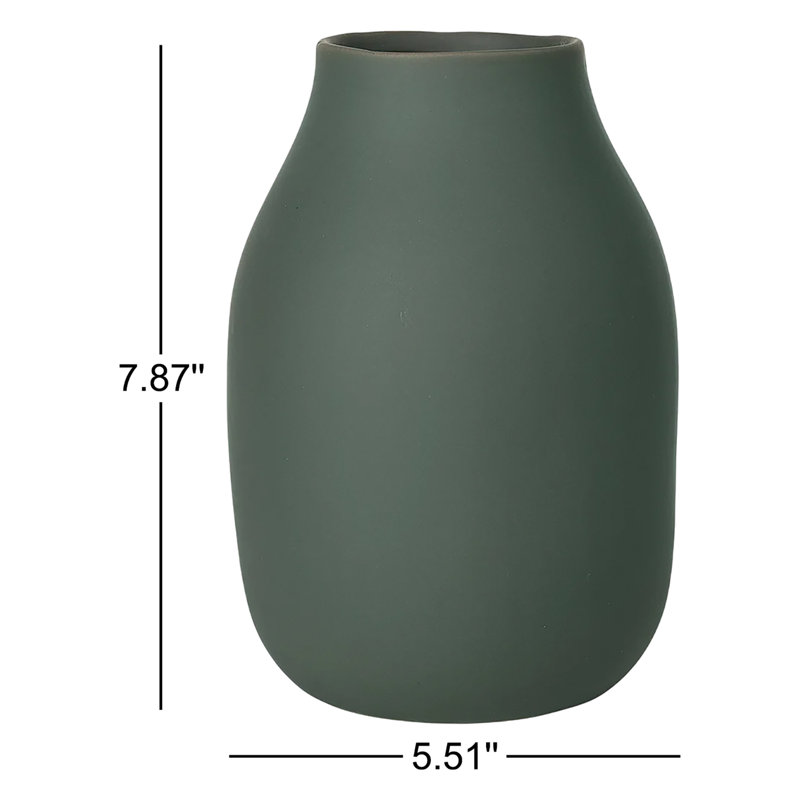 Vase de table Colora, Vert agave, Hauteur totale - 7,87 po