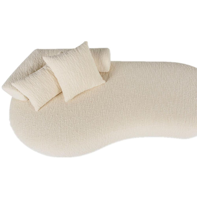 Fauteuil en chenille courbé, Orienté à gauche (vu de face)