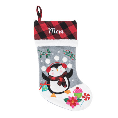 Buffalo Check Cuff Personalized Stocking