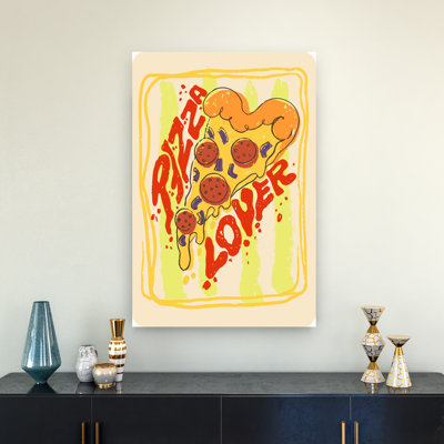 «Retro Pizza Lover», impression murale rétro