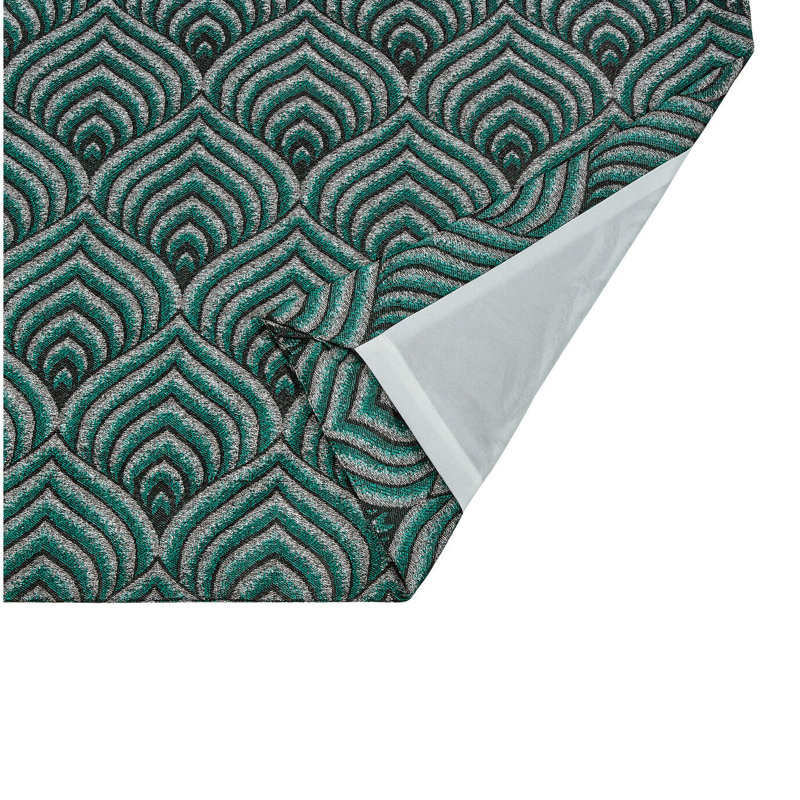 Marmaduke Cotton Blend Blackout Curtain Pair, Green, 228 W x 228 D cm
