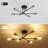 Dorae 6 - Light Dimmable Sputnik Modern Linear Chandelier Semi Flush Mount Ceiling Light-87821264
