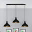 Vintage 3-Way Light Pendant for Kitchen Island - Modern Industrial Rustic Lighting by Brambly Cottage for Dining Room &  Bar-1499487511