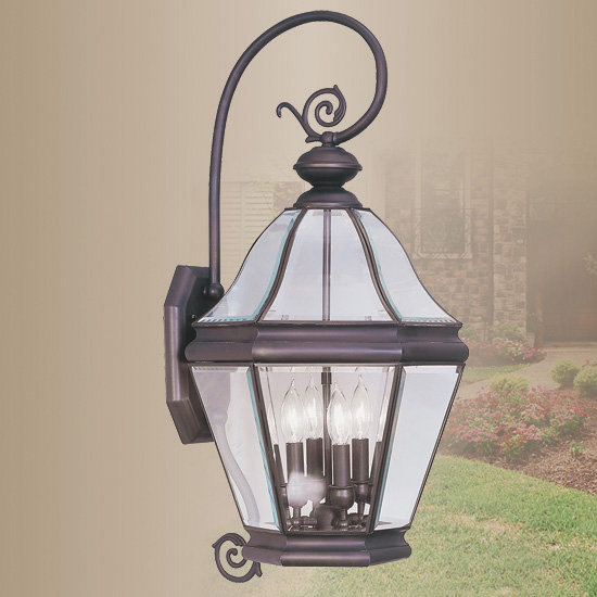 Lanterne murale d'extérieur 2 lumières Wheeler, H 23,5 po x l 9 po x P 9,75 po, H 30 po x l 14,25 po x P 15,25 po