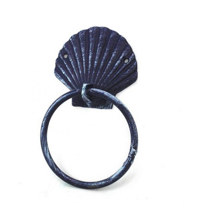 Anneau à serviettes coquillage Avers, Bleu foncé