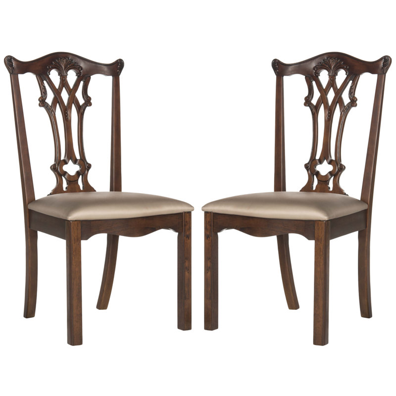 Chaise d'appoint Fleur, Or acajou