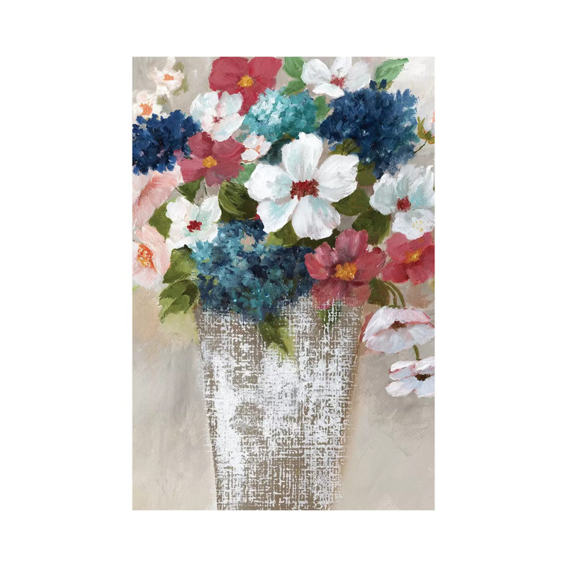 Linen Bouquet I by Nan - Wrapped Canvas Gallery-Wrapped Canvas Giclée, 152.5 cm H x 101.5 cm W