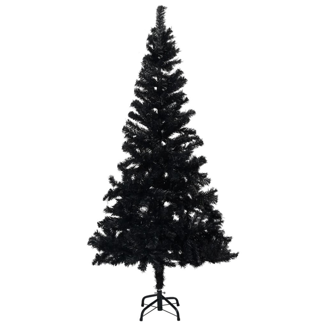 Künstlicher Weihnachtsbaum mit Ständer Schwarz 240 cm PVC