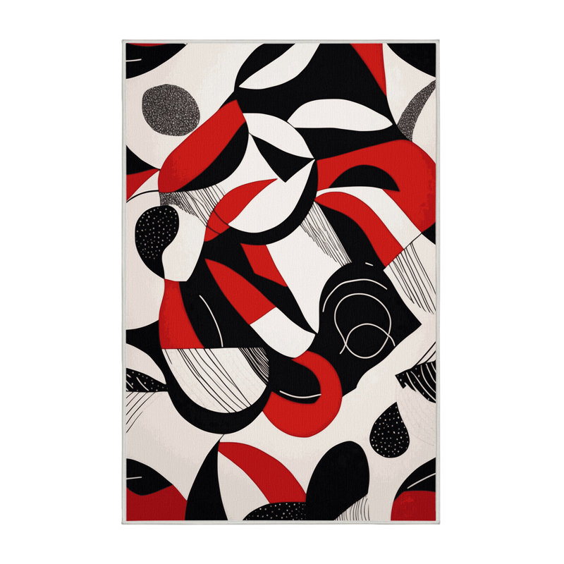 Obsidian Echo Rug, Rectangle 4' x 6'