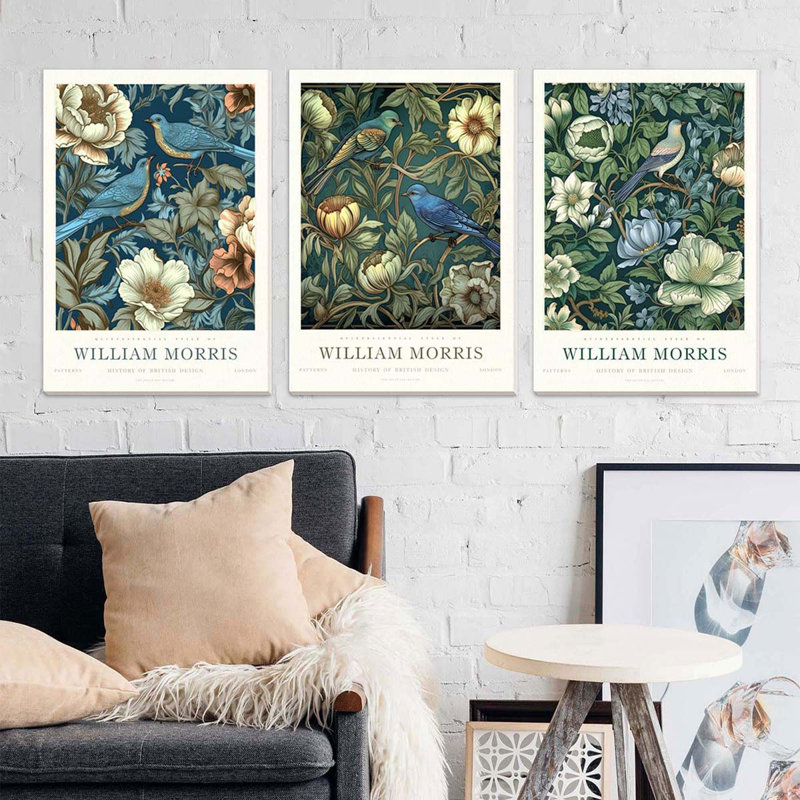 3 Piece Wrapped Canvas Print, 60 cm H x 40 cm W