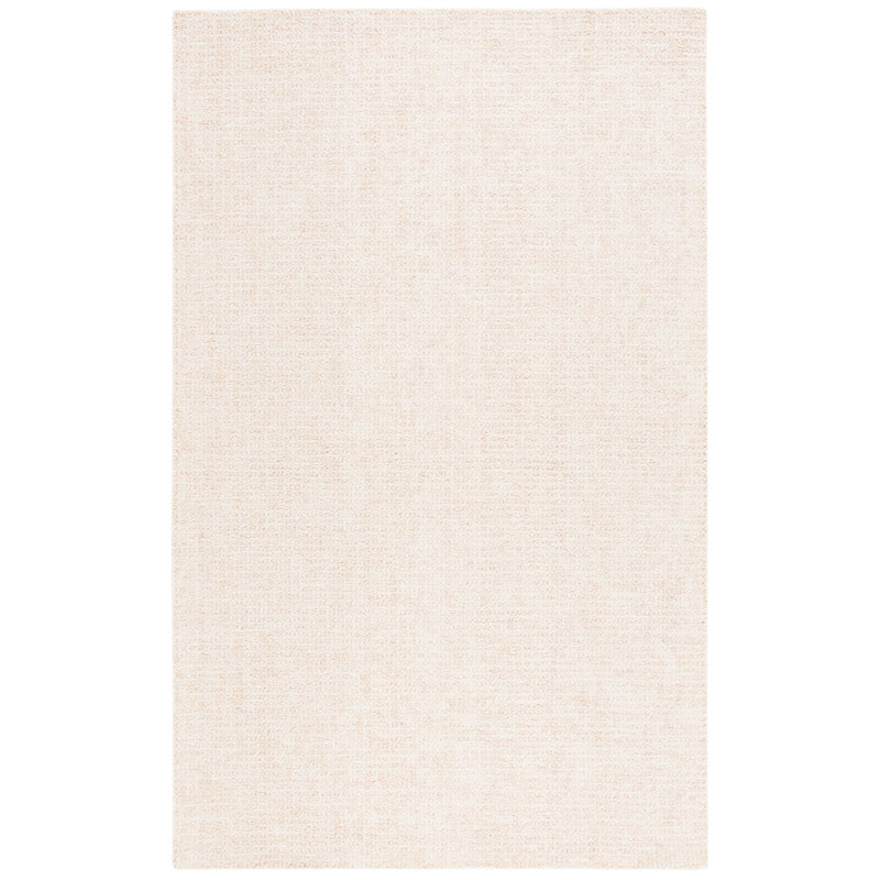 Wilcher Hand Tufted Wool/Cotton Area Rug In Ivory, Rectangle 6' x 9'