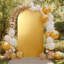 2.2m Wedding Arch Stand Round Top and Half Moon, Backdrop Stand Arch Colourful Elastic Shiny, Decorative Arches for Party, Wedding, Baby Shower, Banquet-352379902