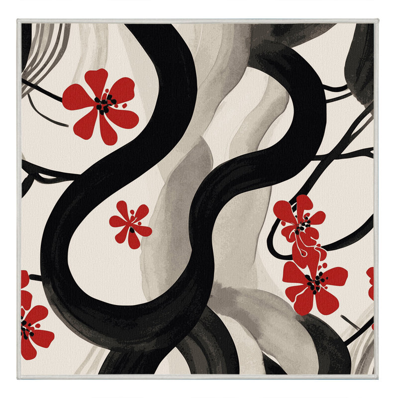 Crimson Breeze Rug, Square 4'