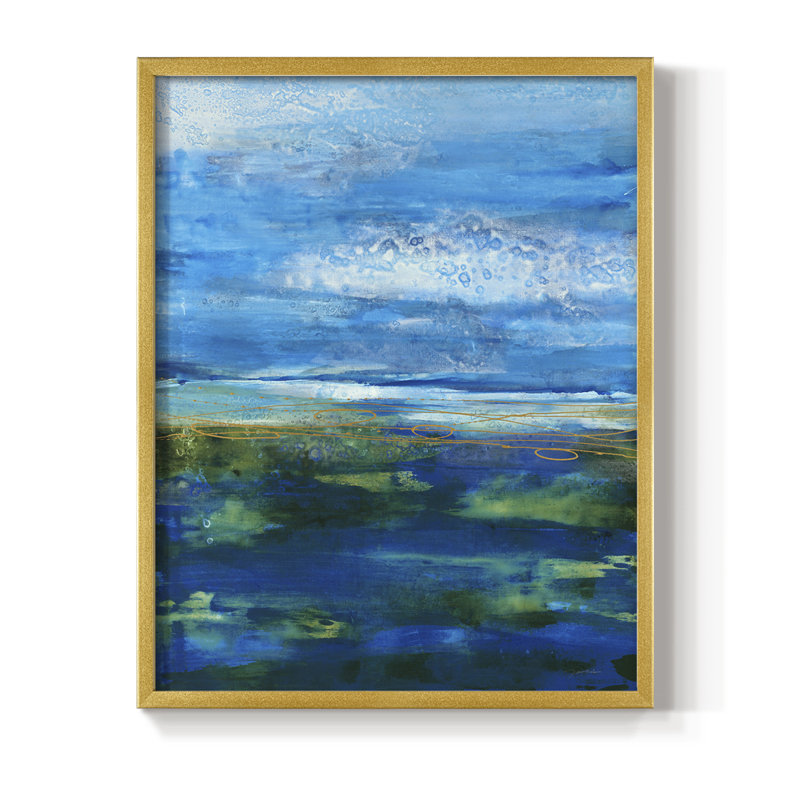 Island Groove Framed Print - Solid Wood, 10" H x 8" W