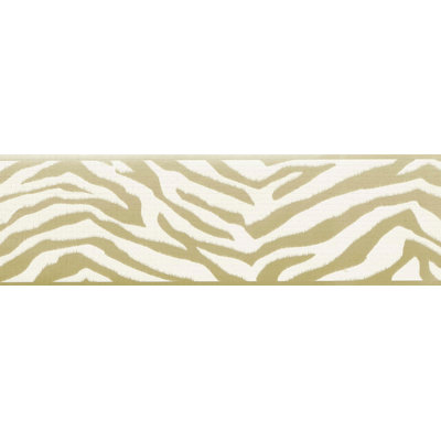 Bordure de papier peint imprimable zèbre L 15 pi x l 7 po