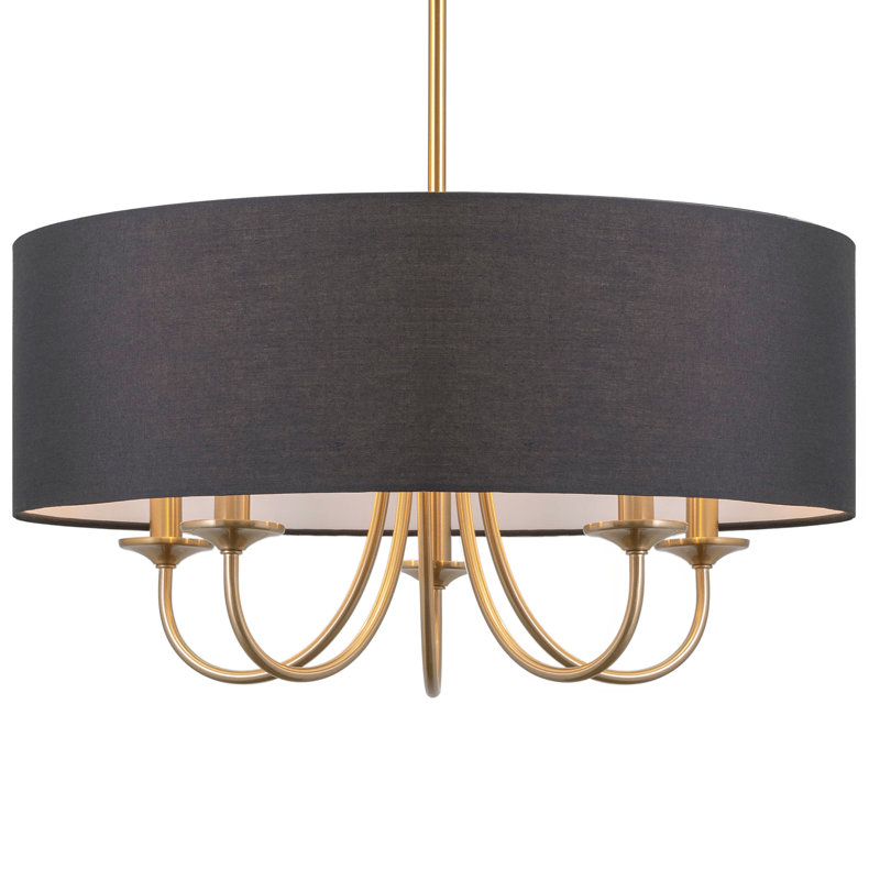 Jahmaad 5 - Light Dimmable Drum Chandelier