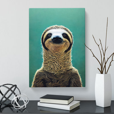 Sloth Surrealism - Wrapped Canvas