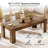 78.7-inch Rectangle Dining Table For 6, Long Dinner Table For Kitchen, Dining Room-1144981573